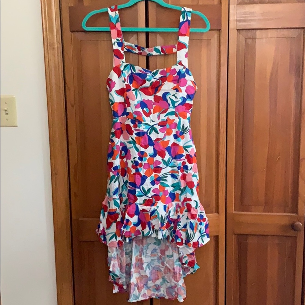 Floral Open Back Dress